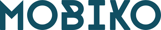 Das Bild zeigt das Wort MOBIKO in fetten, blaugrünen Großbuchstaben auf weißem Hintergrund.