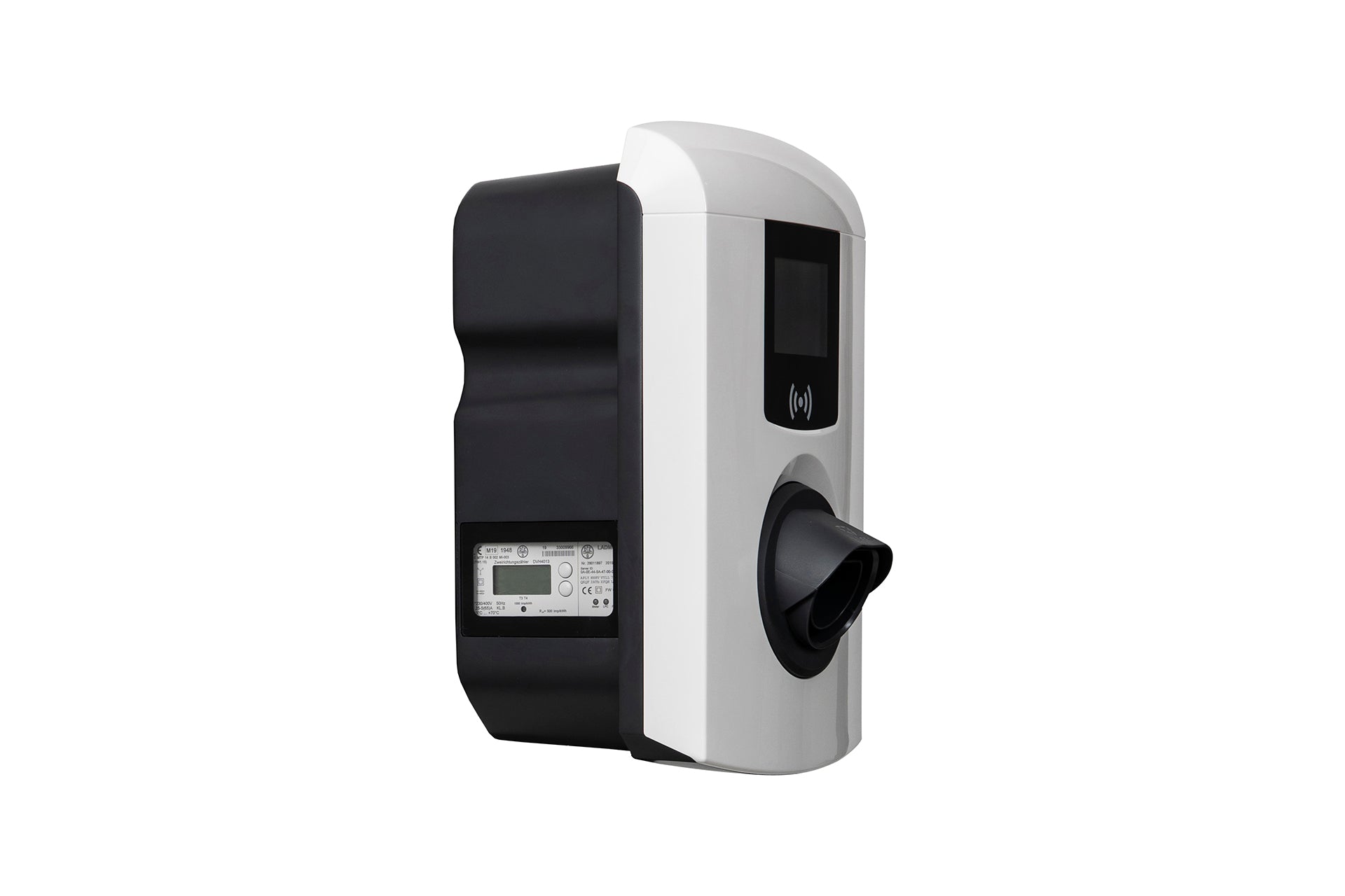 Die Alfen Eve Single Pro-Line von Alfen ist eine wandmontierte Ladestation mit Anzeigebildschirm, RFID-Sensor, Ladekabelbuchse und benutzerfreundlicher Bedienung für nahtloses Laden von Elektrofahrzeugen.