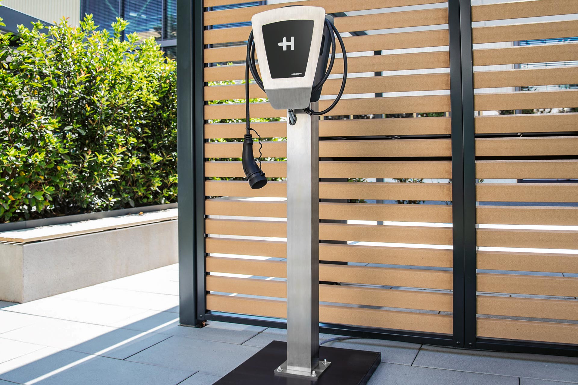Stele für die Heidelberg Wallbox