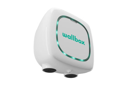 Frontalansicht der Wallbox Pulsar Plus in weiß